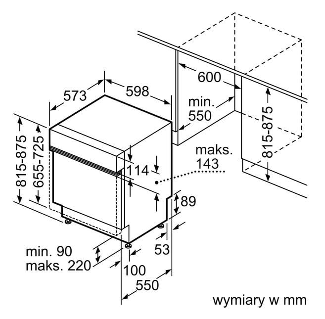 ZMYWARKA DO ZABUDOWY 60CM SMI46LS00E STAL NIERDZEWNA - obrazek 2