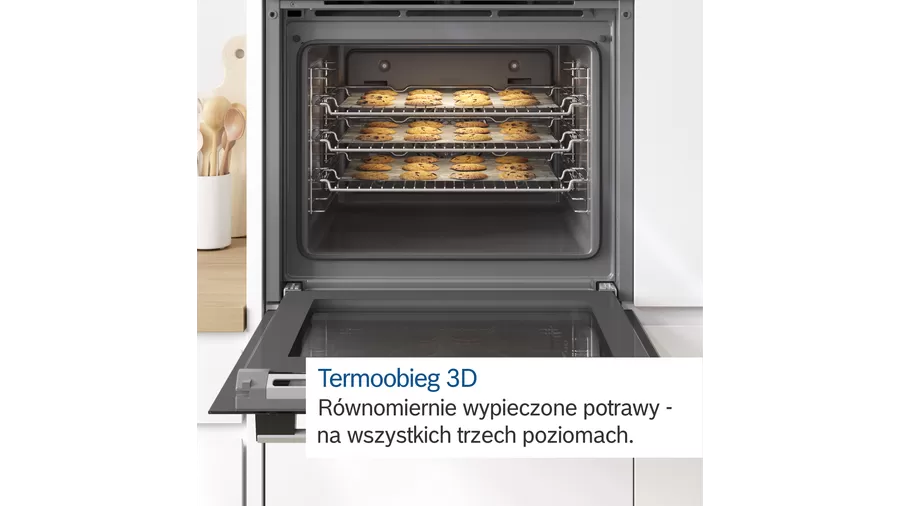 Piekarnik z funkcją pary do zabudowy HRA334EB1 Bosch Serie 4 - obrazek 7