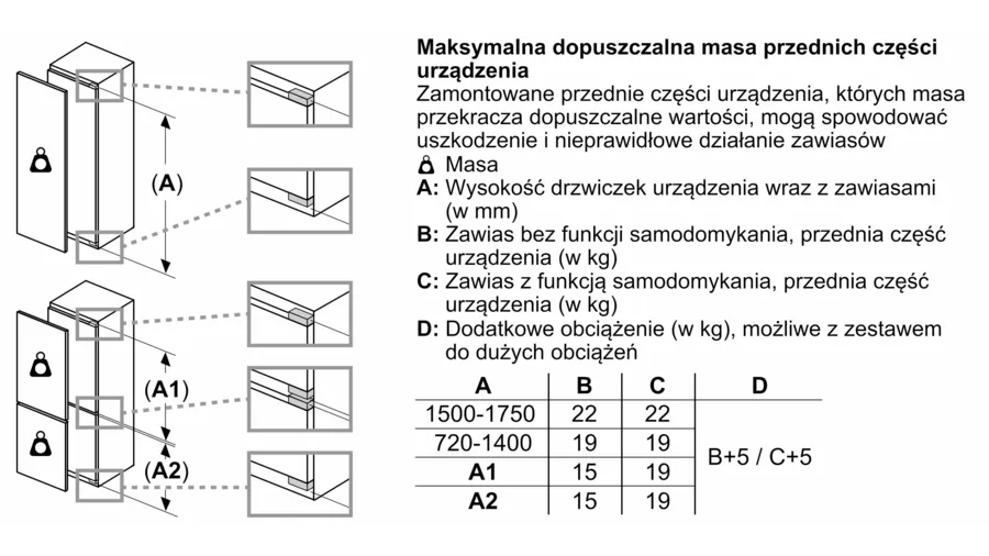 Chłodziarko-zamrażarka z dolną zamrażarką KIN86ADD0 Bosch Serie 6 do zabudowy - obrazek 12