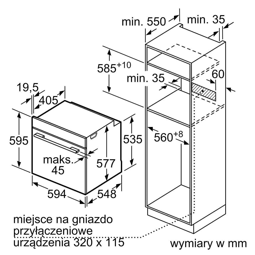 PIEKARNIK ELEKTRYCZNY DO ZABUDOWY HB632GBS1 - obrazek 9