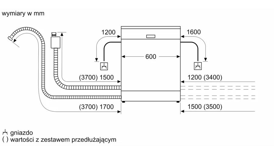 Zmywarka podblatowa SMU2HVS20E Bosch Serie 2 do zabudowy - obrazek 12