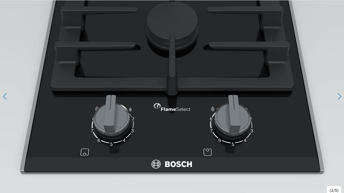 Płyta gazowa domino 30cm ceramika czarna - obrazek 3