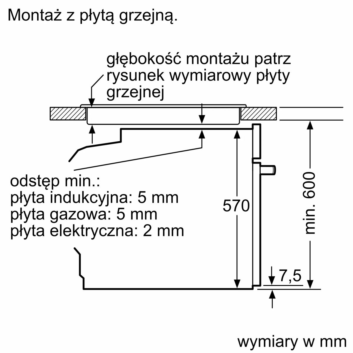Piekarnik Bosch HQA534EB3 funkcją pary Serie 4 do zabudowy 60 x 60 cm - obrazek 7