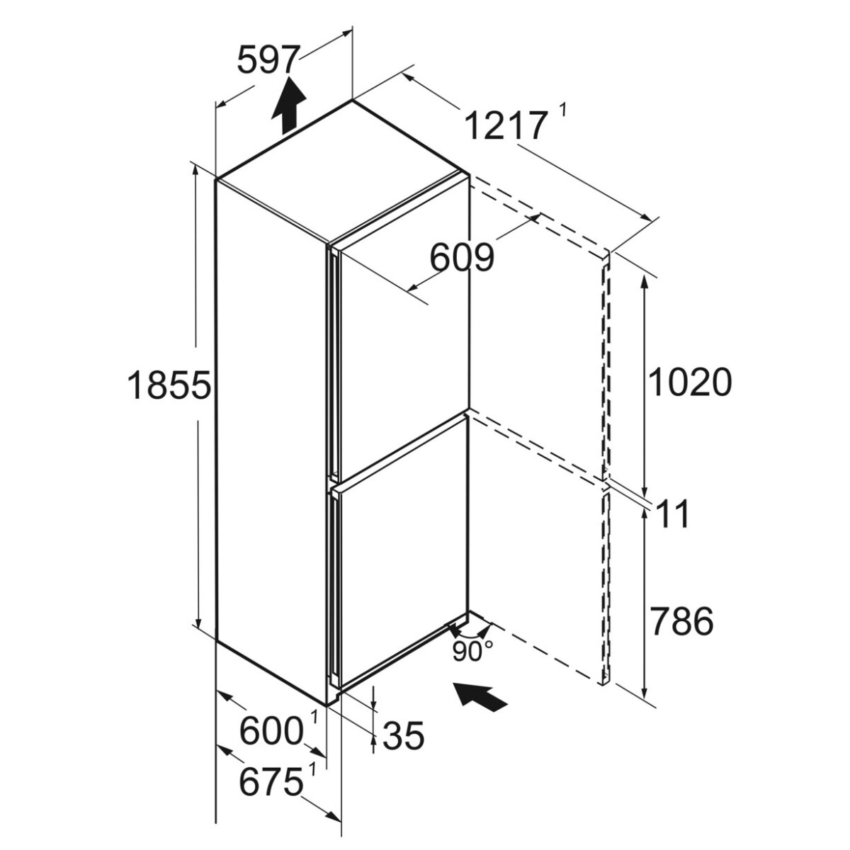 Chłodziarko-zamrażarka Liebherr CBNsda 5223 Plus BioFresh NoFrost - obrazek 10