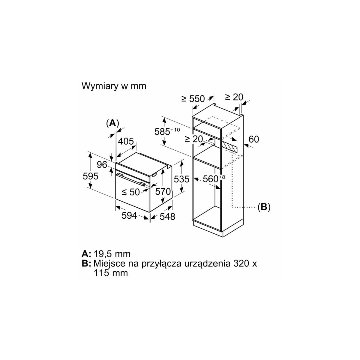 Piekarnik Siemens HR532GBS3 iQ300 do zabudowy z funkcją pary 60 x 60 cm Stalowy - obrazek 6