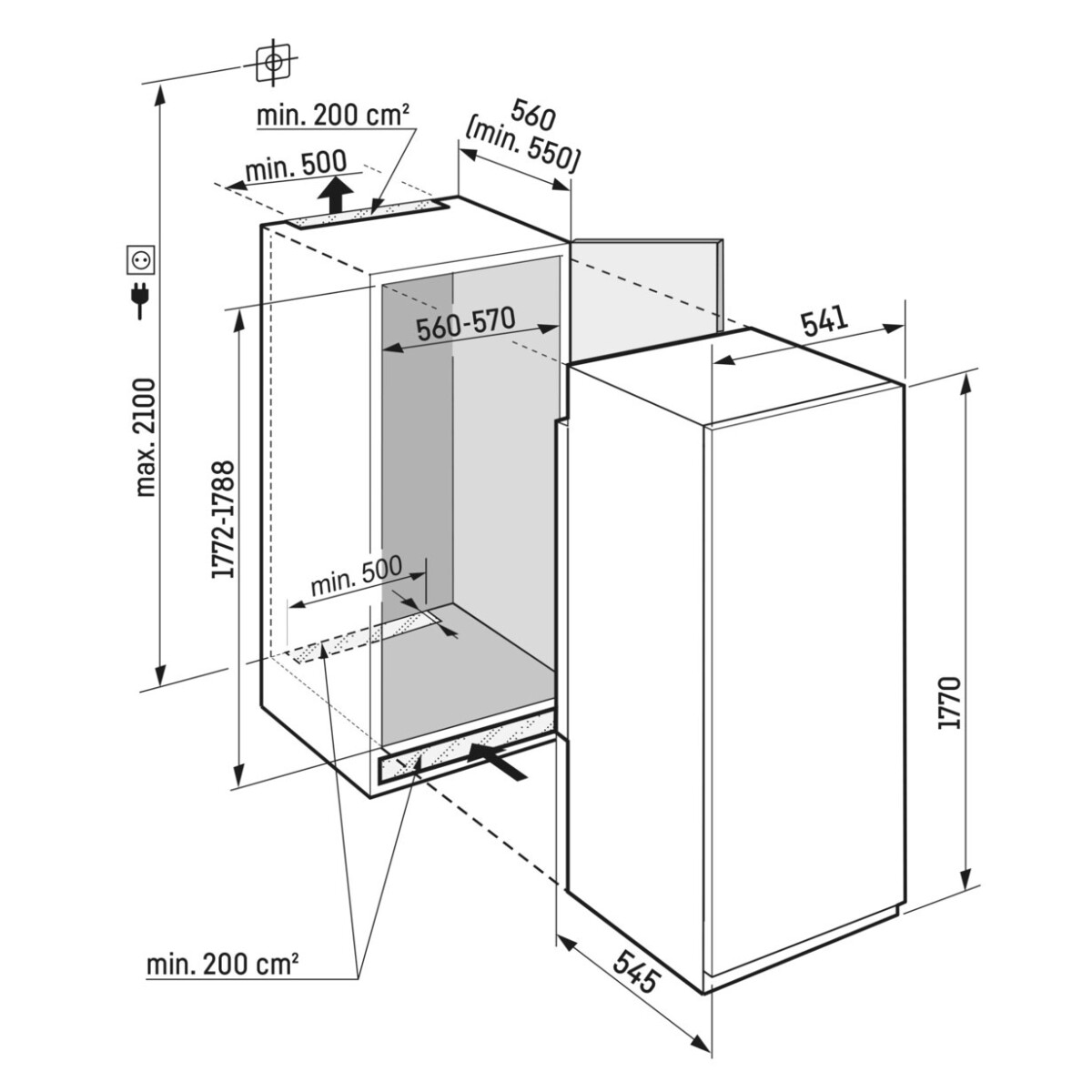 Zamrażarka szufladowa do zabudowy SIFNSe 5128 Plus NoFrost - obrazek 4
