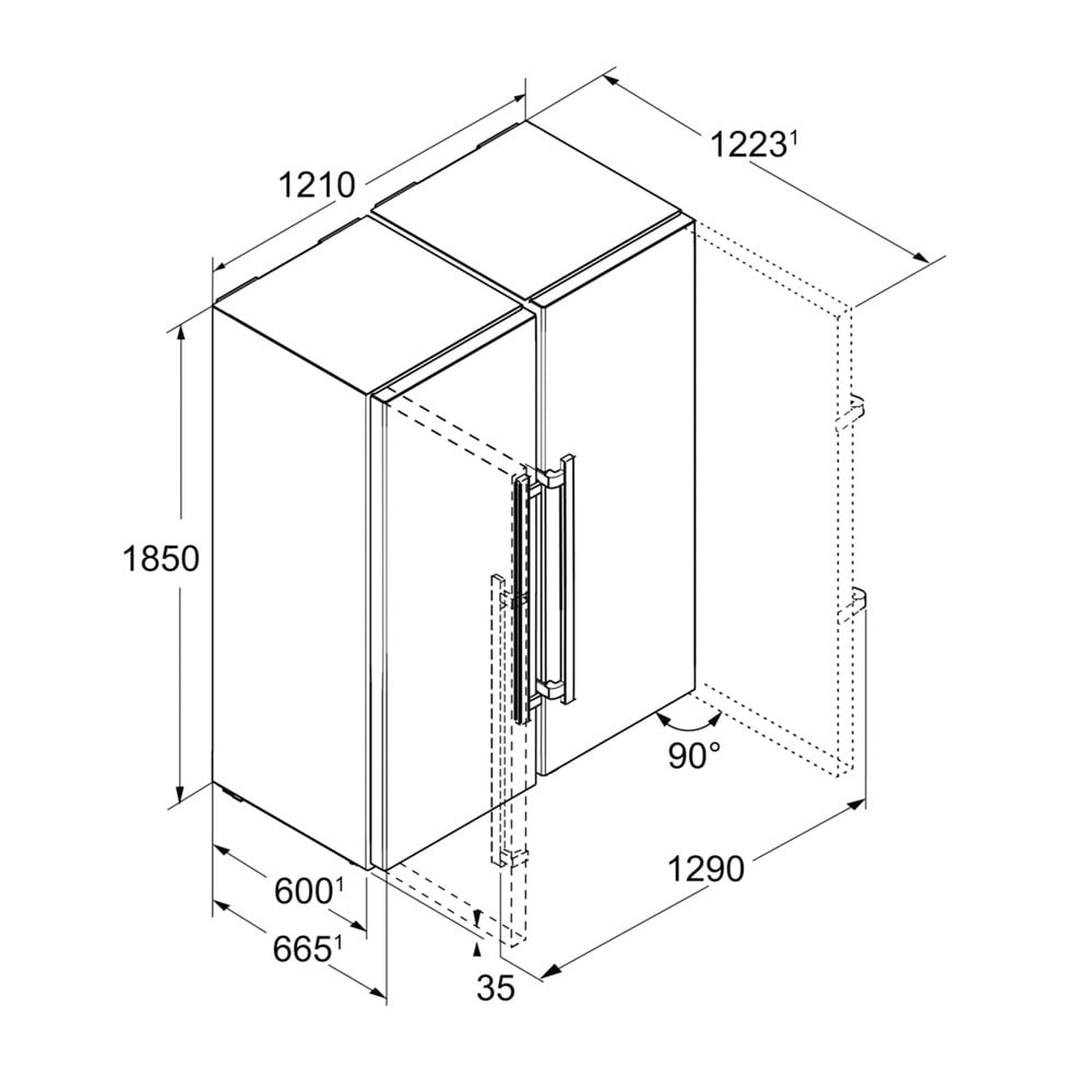 LODÓWKA SIDE-BY-SIDE COMFORT NOFROST SBS 7212 - obrazek 5