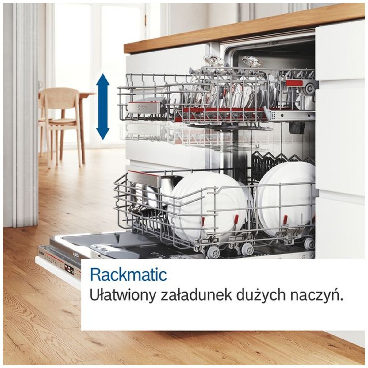 Zmywarka do zabudowy w pełni zintegrowana Bosch SMV4EVX02E 60 cm Serie 4 - obrazek 10